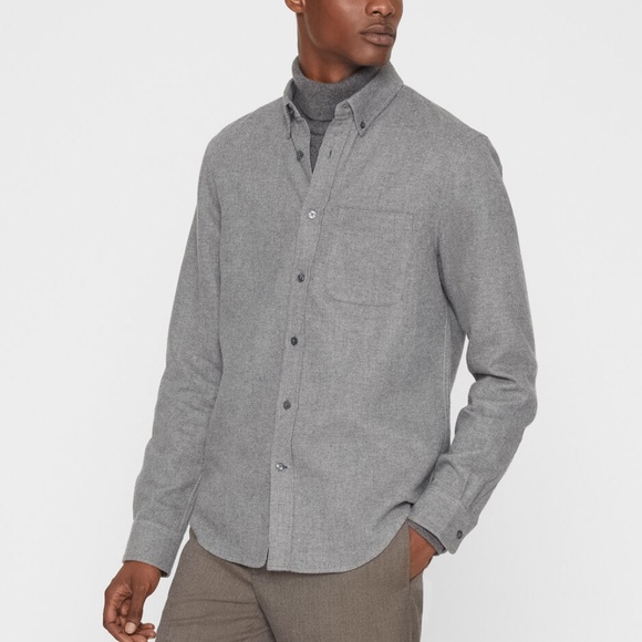 Doubleface Long Sleeve Shirt - New With Tags - NEVER WORN - Charcoal - Picture 4 of 5